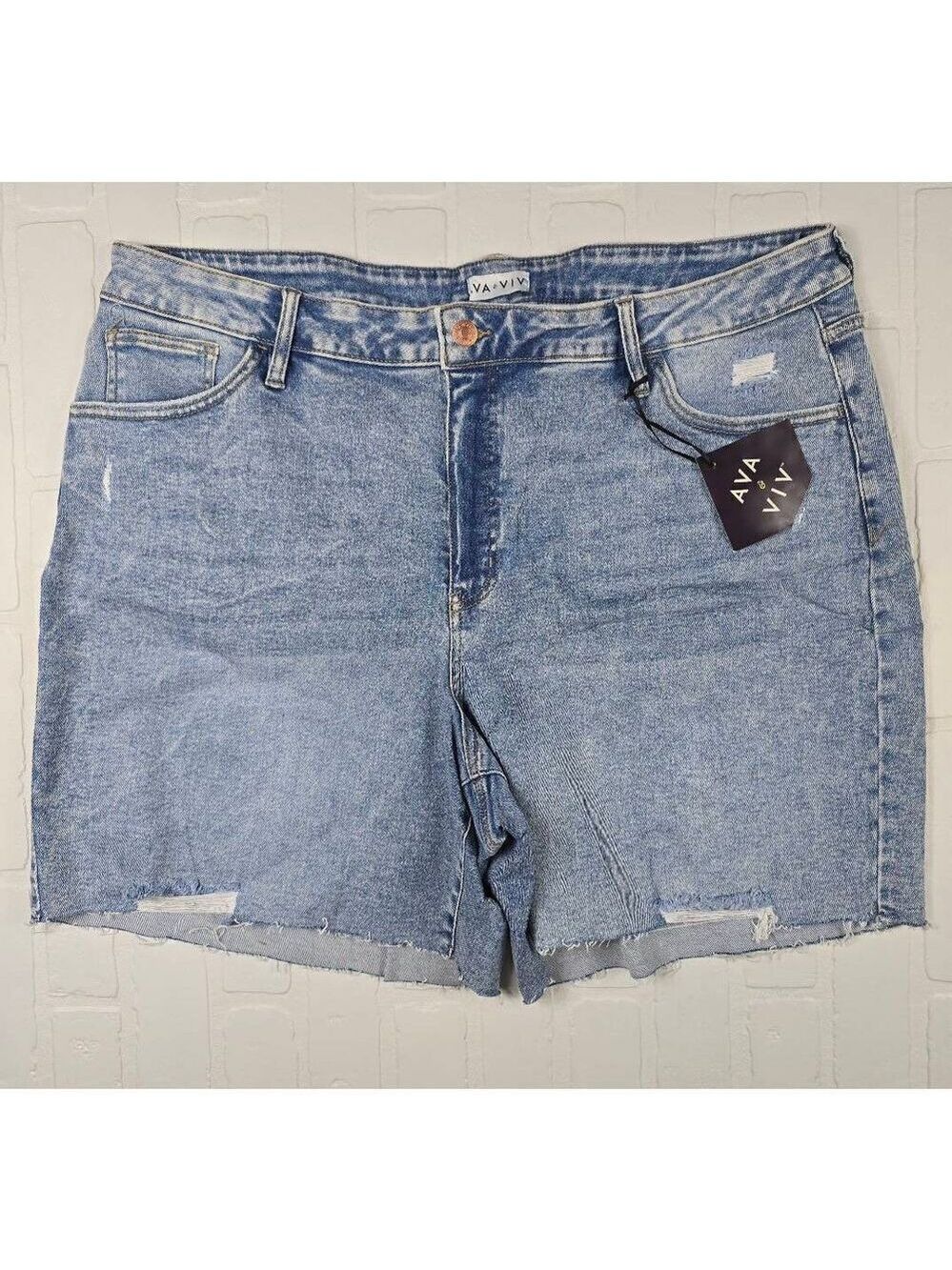 Ava & Viv  Acid Wash Cutoff Shorts Size 22